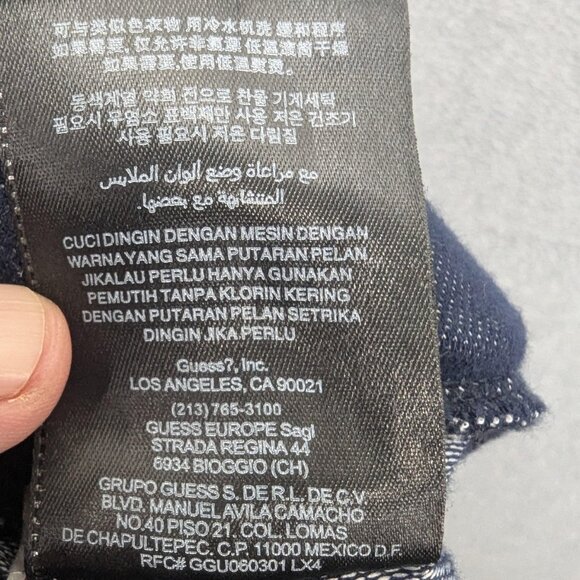 Guess Leggings Womens Large Blue Denim Jeggings Stretch Pull On Pants Casual - Picture 11 of 11